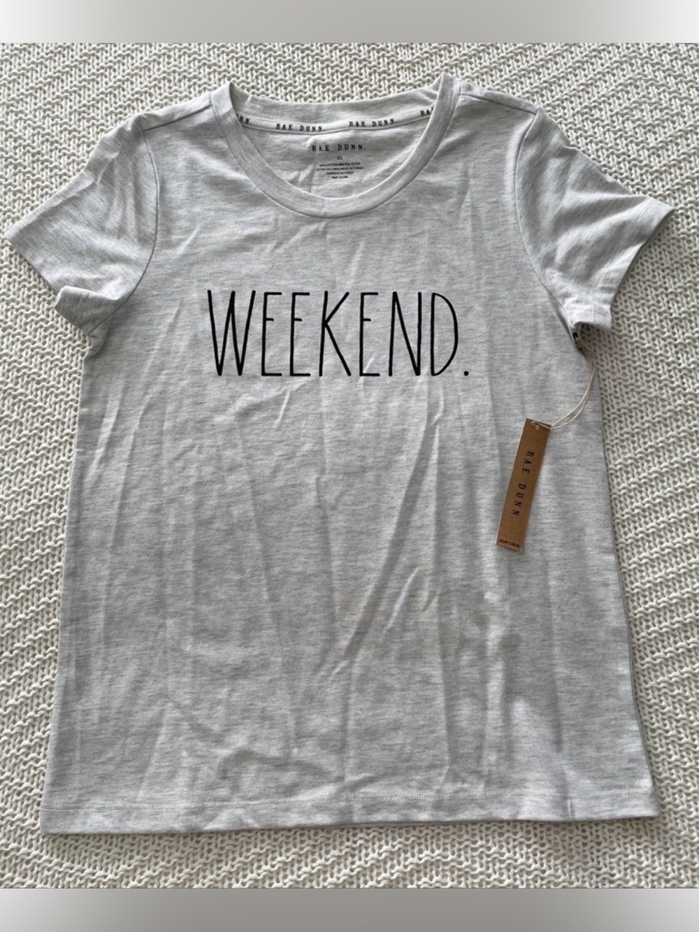 NWT Rae Dunn WEEKEND t-shirt sz XS